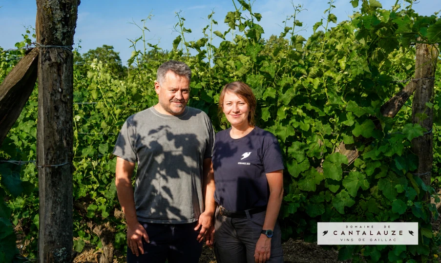 Pauline et Pierre-Olivier Laurent - Domaine de Cantalauze - Vignoble de Gaillac